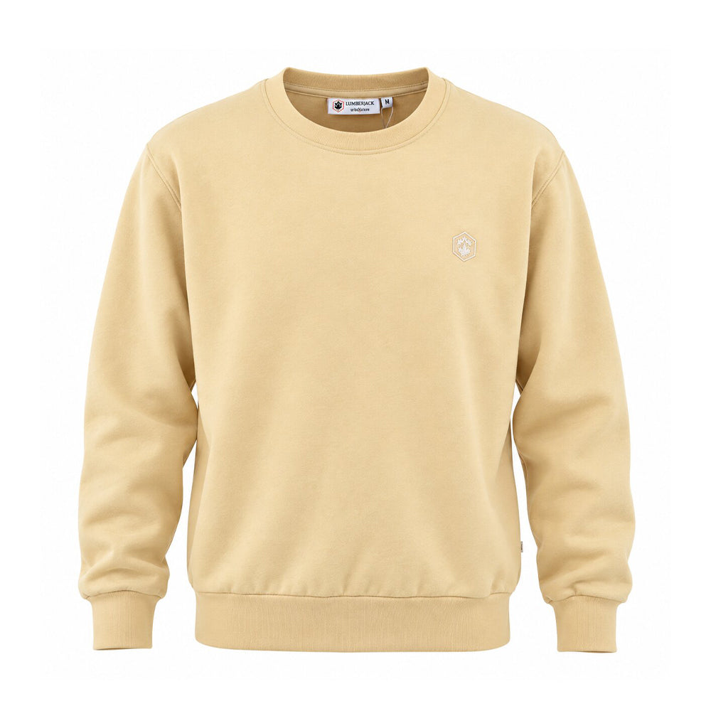 LUMBERJACK MINI EMBROIDERY LOGO SWEAT SHIRT KAKI