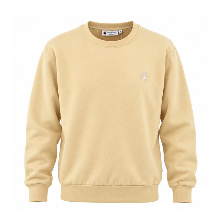 LUMBERJACK MINI EMBROIDERY LOGO SWEAT SHIRT KAKI