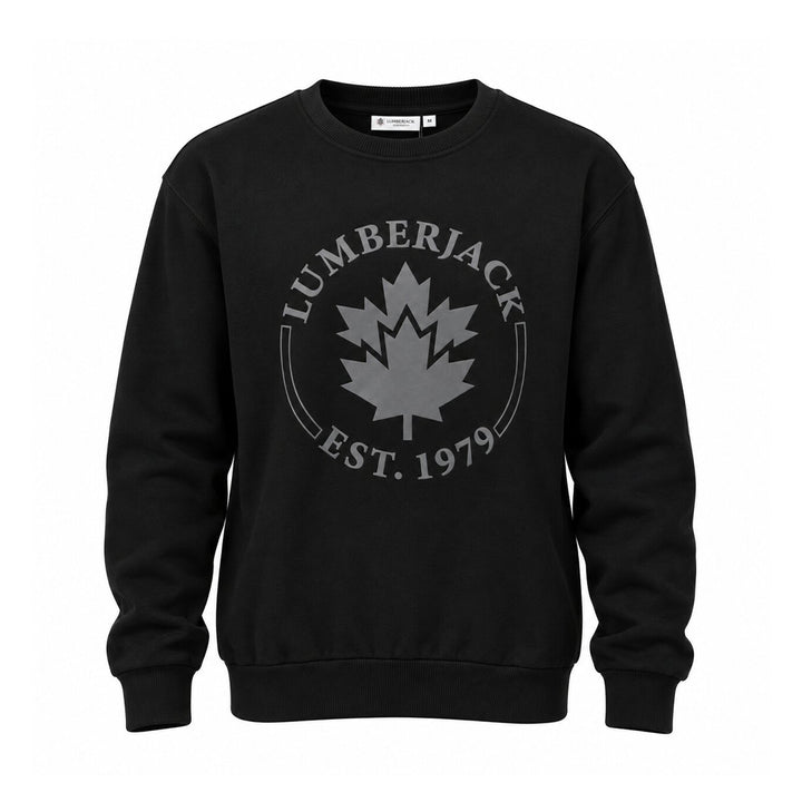 LUMBERJACK BIG PAFF LOGO SWEAT SHIRTS SHIRTS BLACK