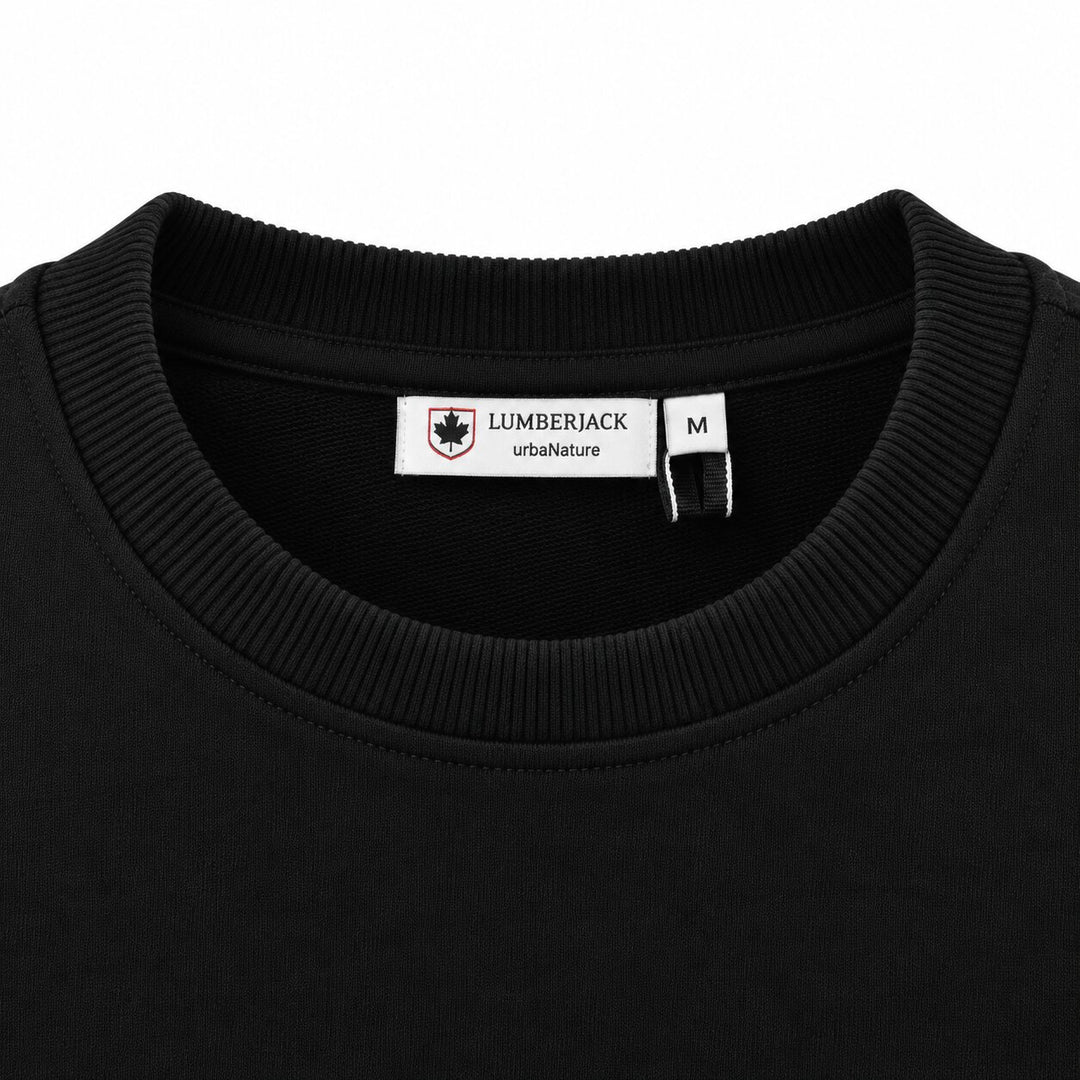 LUMBERJACK BIG PAFF LOGO SWEAT SHIRTS SHIRTS BLACK
