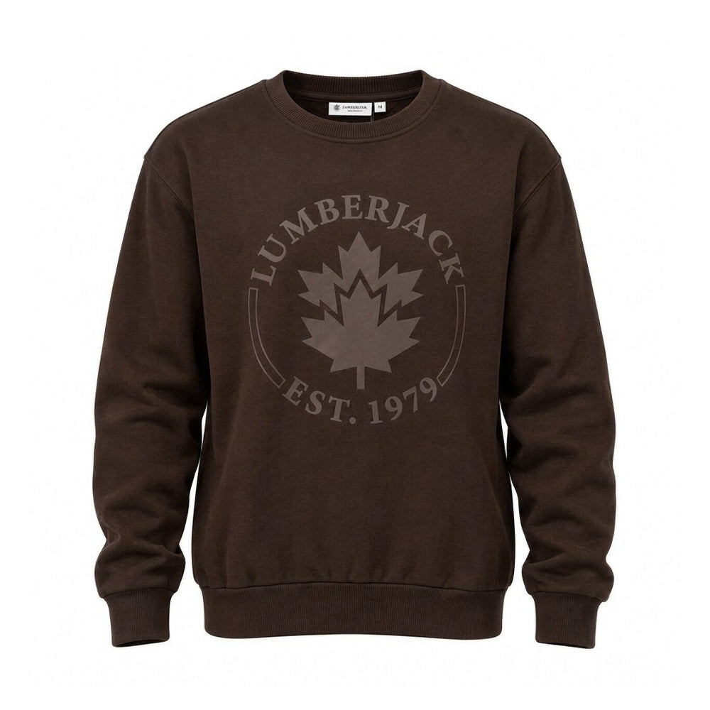 LUMBERJACK BIG PAFF LOGO SWEAT SHIRTS SHIRTS BROWN
