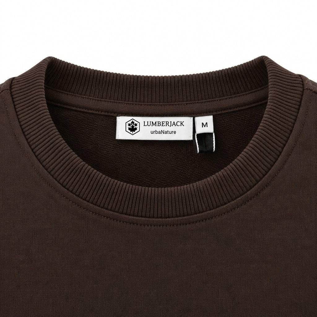 LUMBERJACK BIG PAFF LOGO SWEAT SHIRTS SHIRTS BROWN