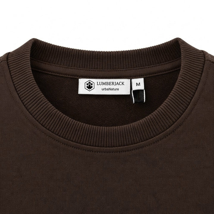 LUMBERJACK BIG PAFF LOGO SWEAT SHIRTS SHIRTS BROWN