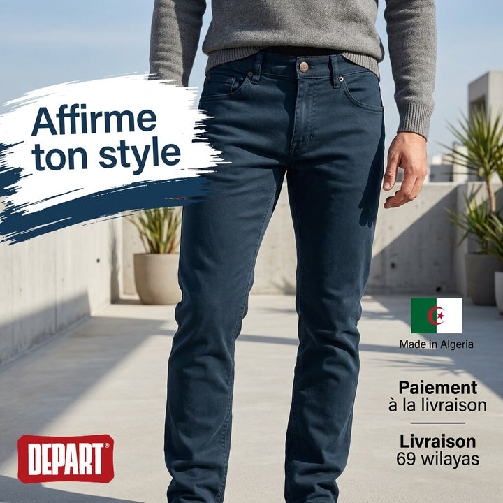 DEPART MEN PANTALON TOILE BLUE