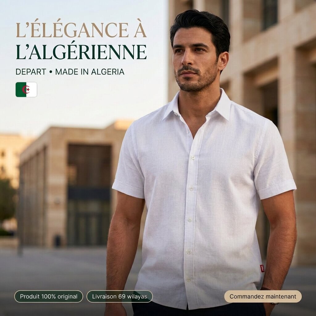 DEPART MEN CHEMISE LIN WHITE