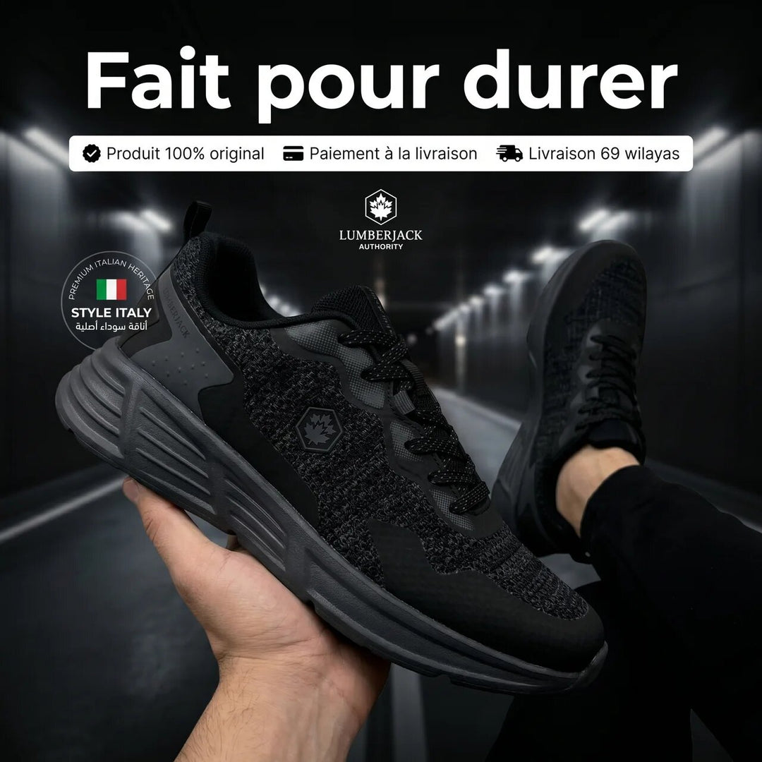 Basket casual homme LUMBERJACK Sanji noire - vue intérieure
