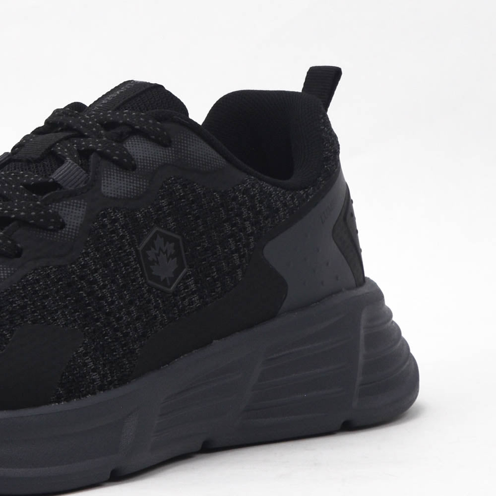 Détail matière de la basket LUMBERJACK Sanji noire homme