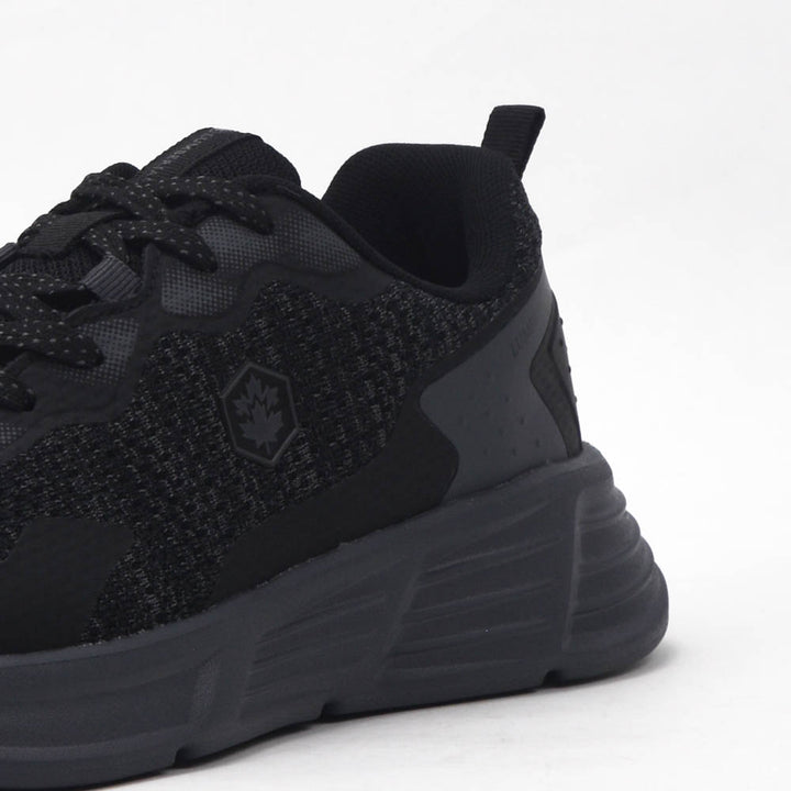 Détail matière de la basket LUMBERJACK Sanji noire homme