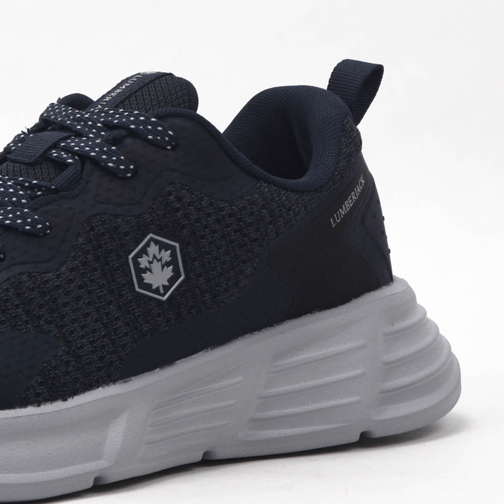 Détail matière de la basket LUMBERJACK Sanji bleue homme