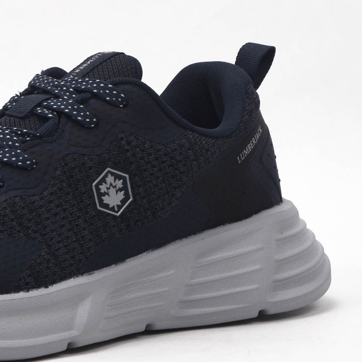 Détail matière de la basket LUMBERJACK Sanji bleue homme