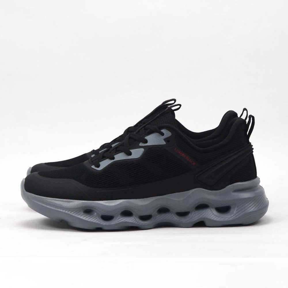 Basket running homme LUMBERJACK Wolfish noire - vue arrière