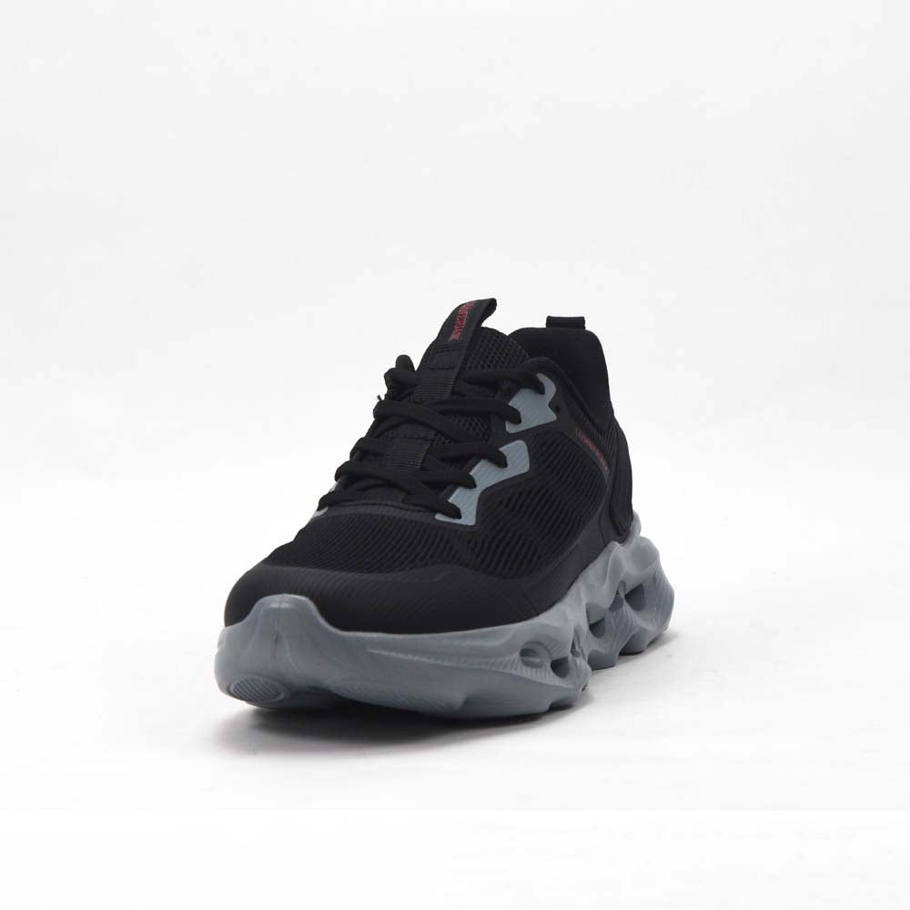 Basket running homme LUMBERJACK Wolfish noire - vue de dessus