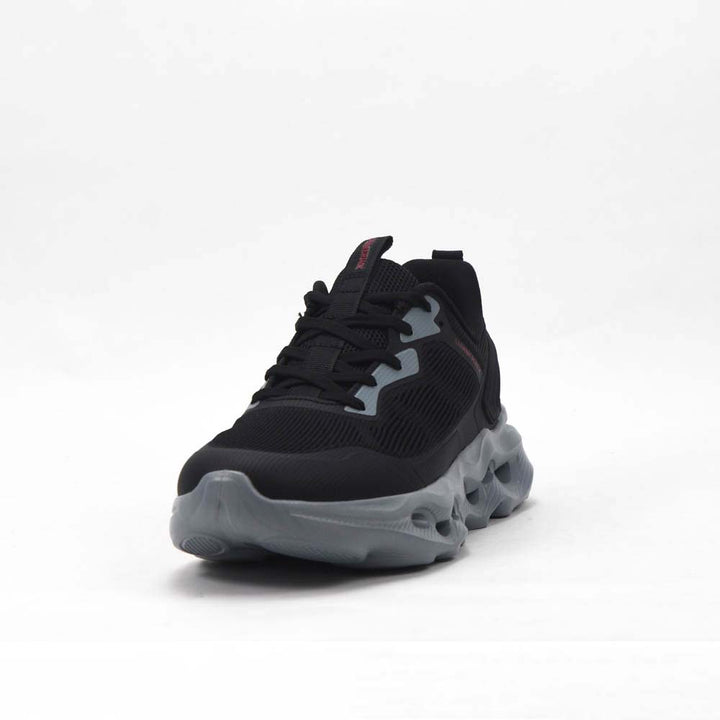 Basket running homme LUMBERJACK Wolfish noire - vue de dessus