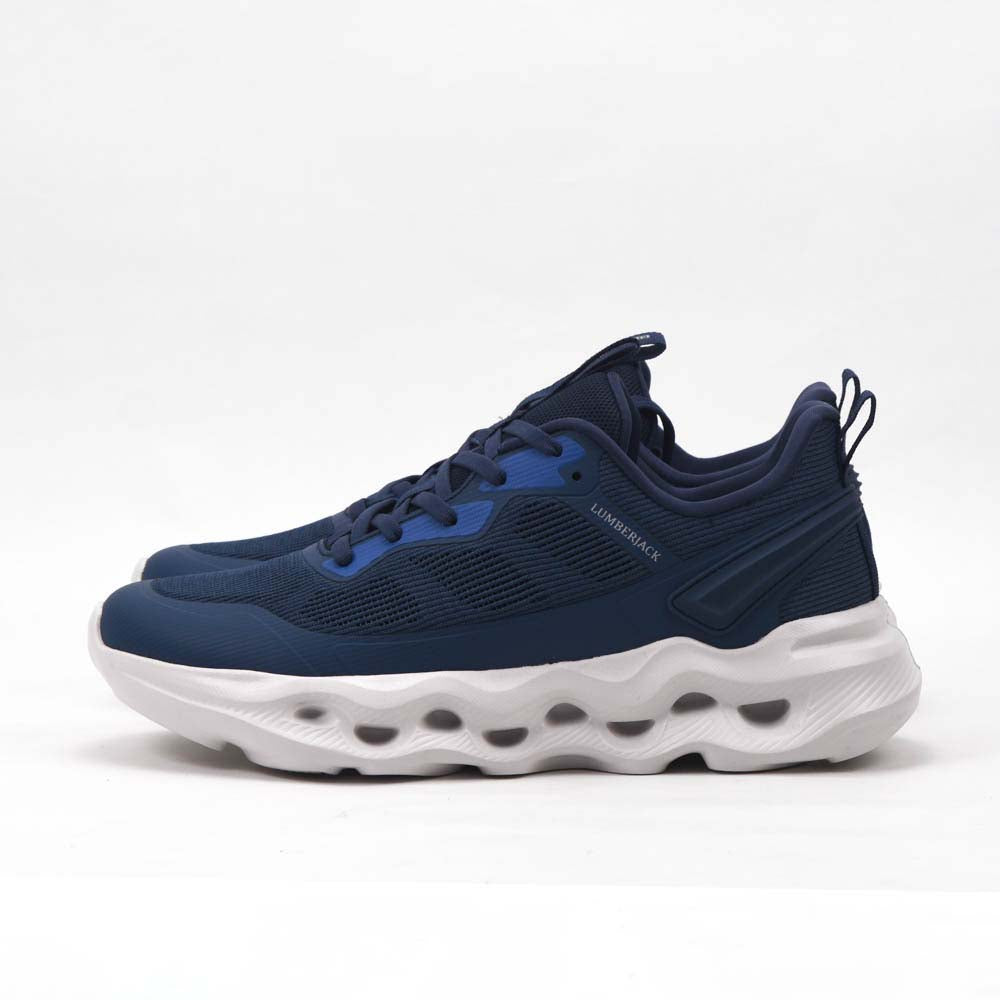Basket running homme LUMBERJACK Wolfish bleue - vue arrière