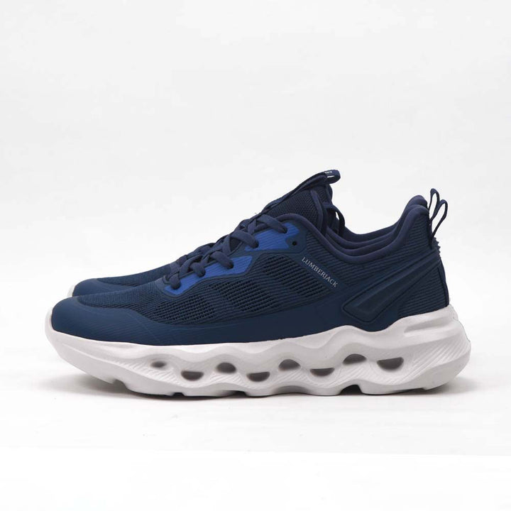 Basket running homme LUMBERJACK Wolfish bleue - vue arrière