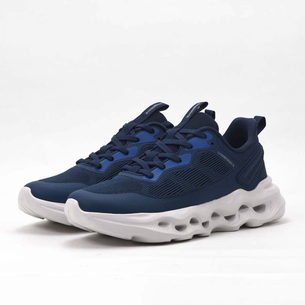 Basket running homme LUMBERJACK Wolfish bleue - vue de dessus