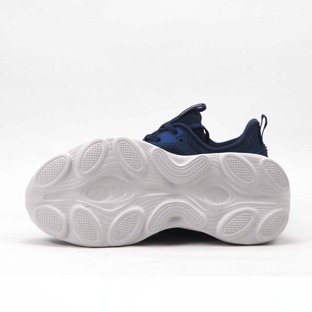 Détail finition de la basket LUMBERJACK Wolfish bleue homme