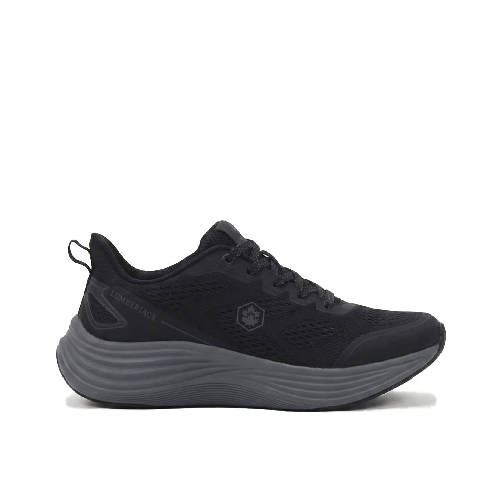 Basket running homme LUMBERJACK Fadet noire - vue latérale