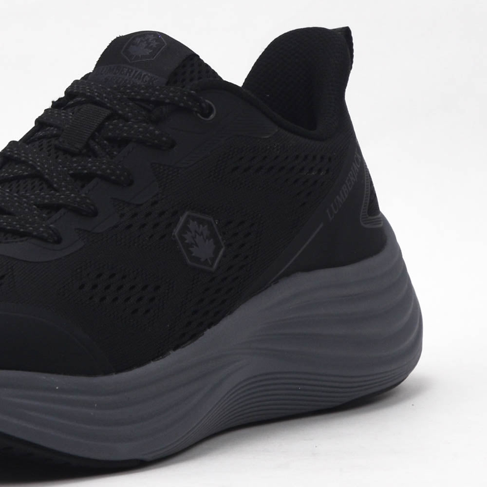 Basket LUMBERJACK Fadet noire homme - vue 3/4
