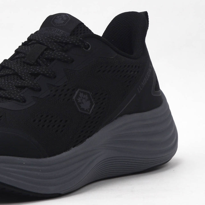 Basket LUMBERJACK Fadet noire homme - vue 3/4