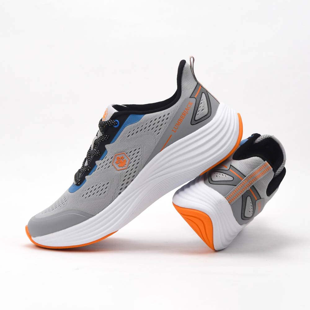 Basket running homme LUMBERJACK Fadet grise - vue de dessus