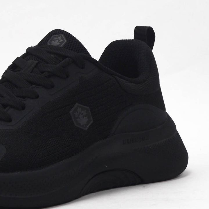 Détail matière de la basket LUMBERJACK Close noire homme
