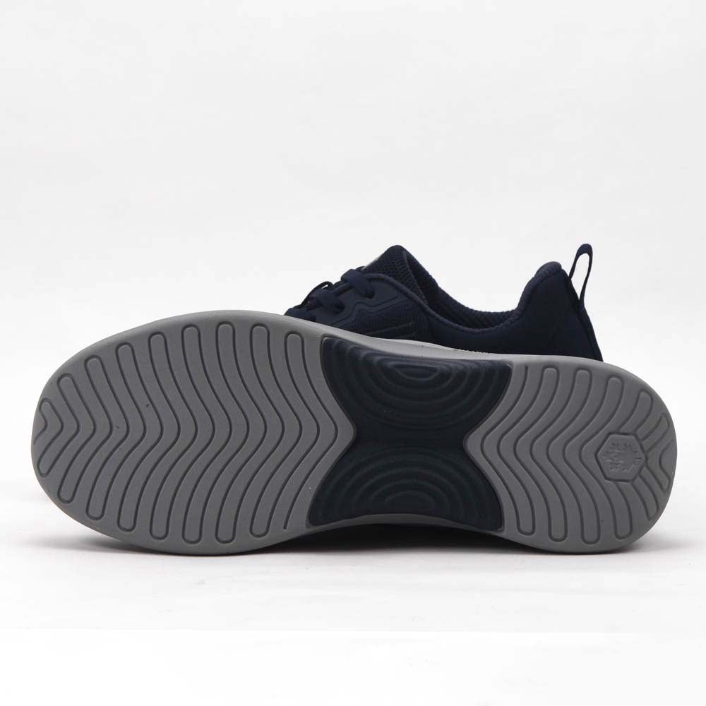 Détail finition de la basket LUMBERJACK Close bleue homme