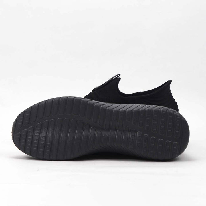 Détail finition de la basket LUMBERJACK Moko noire homme