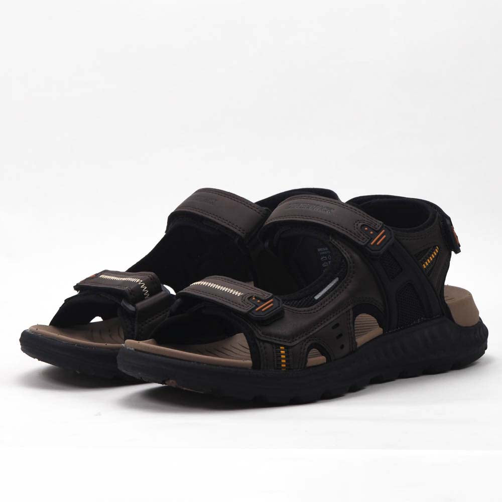 Sandale homme LUMBERJACK Four marron - vue de dessus