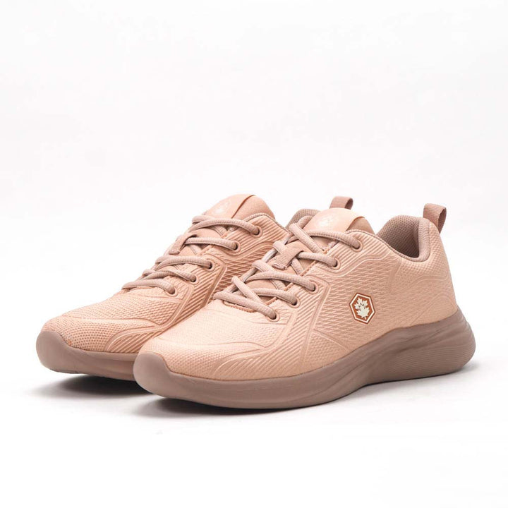 Basket casual femme LUMBERJACK Kineto saumon - vue de dessus