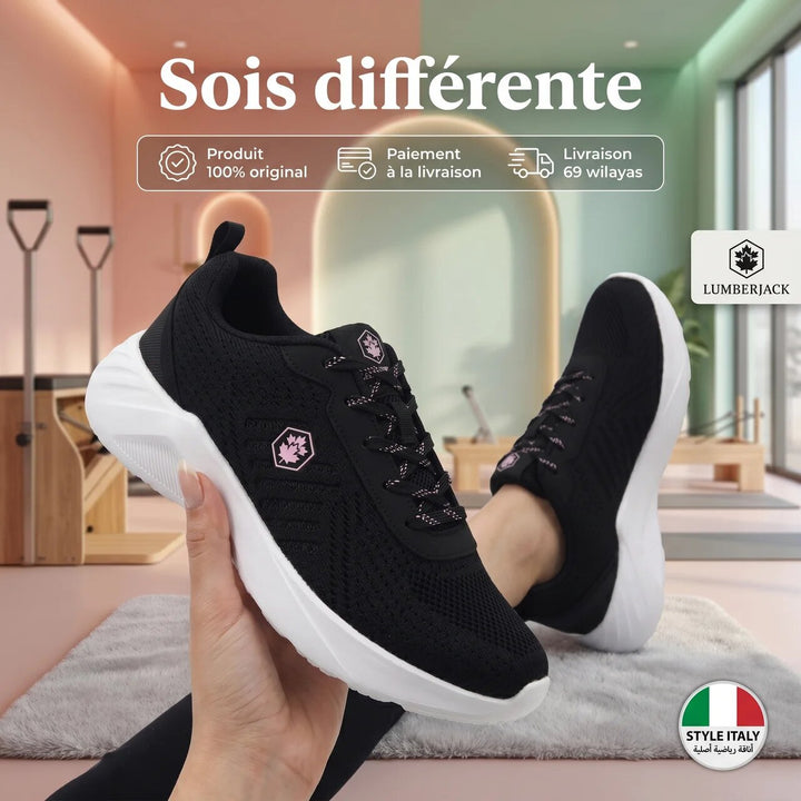 Basket casual femme LUMBERJACK Karter noire - vue intérieure