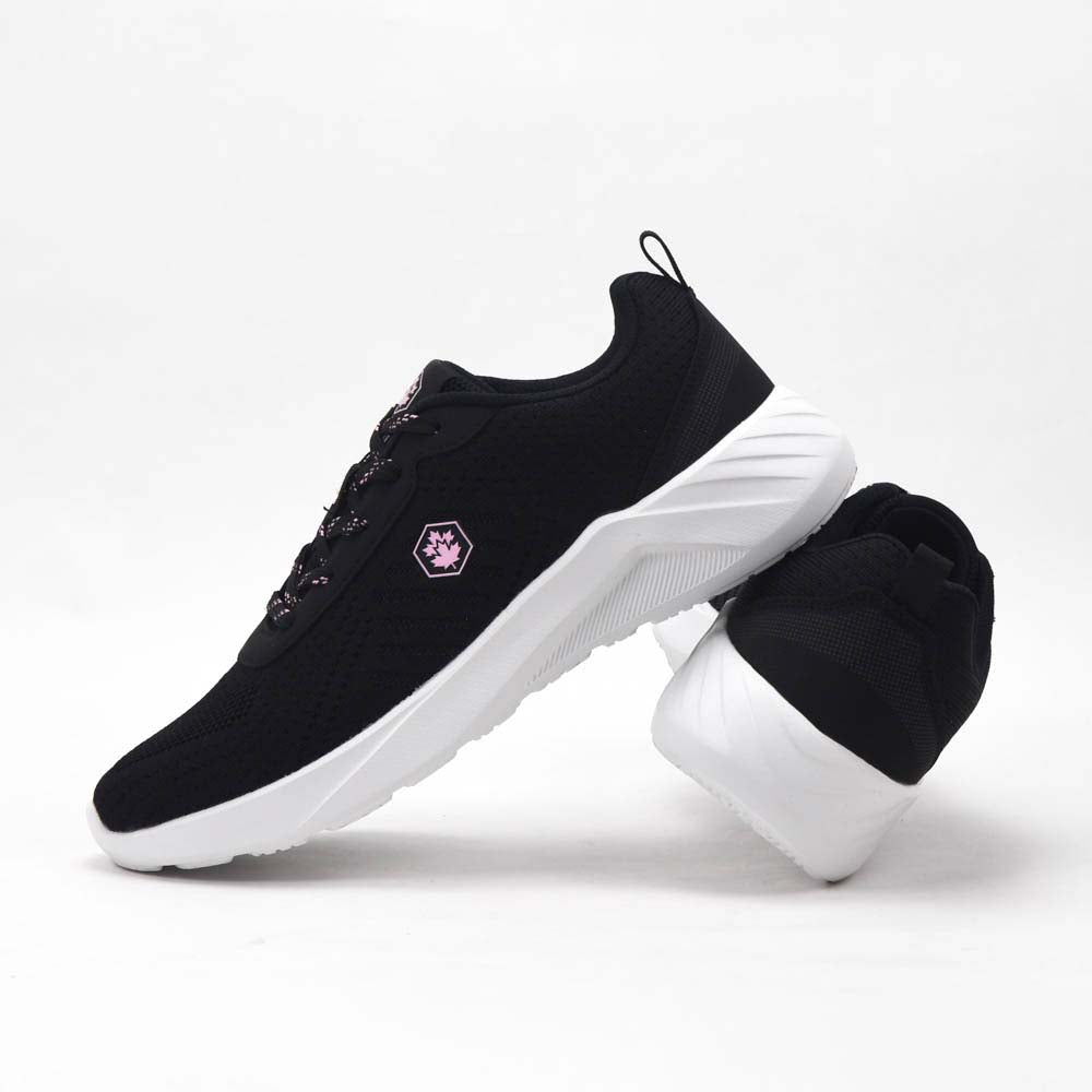 Basket LUMBERJACK Karter noire femme - vue 3/4
