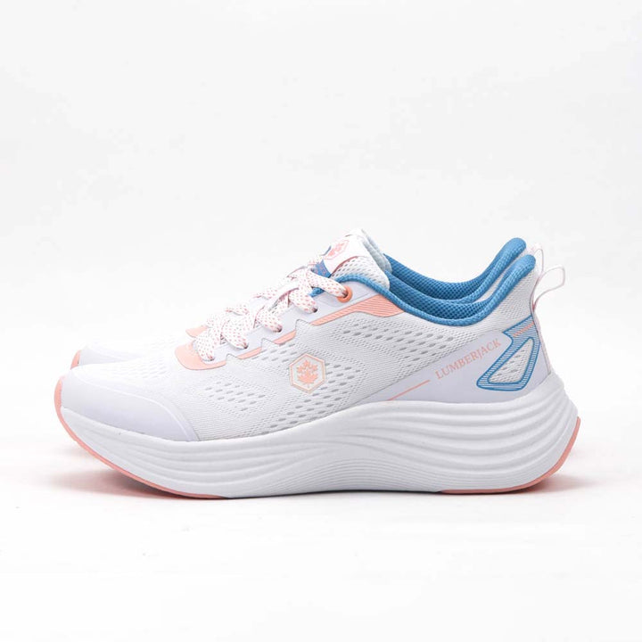 Basket running femme LUMBERJACK Fadet blanche - vue arrière