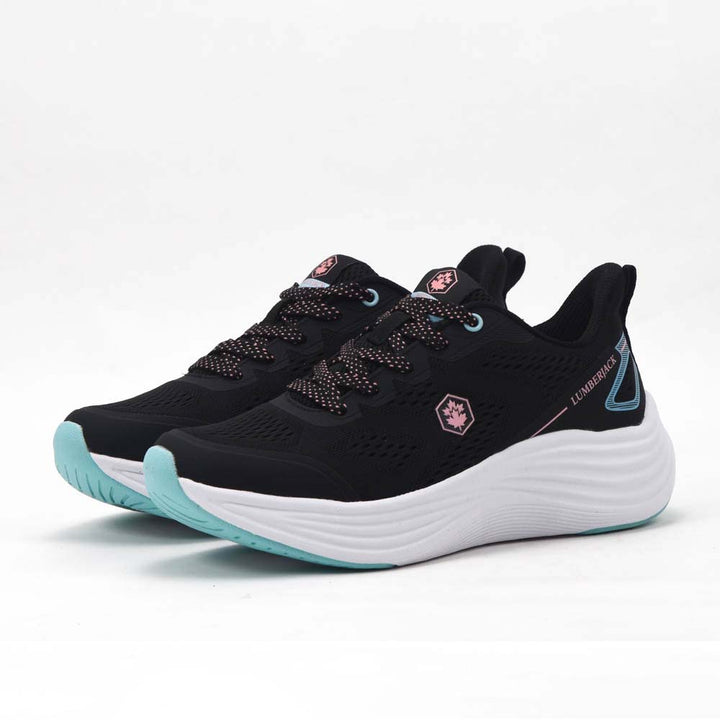 Basket running femme LUMBERJACK Fadet noire - vue arrière