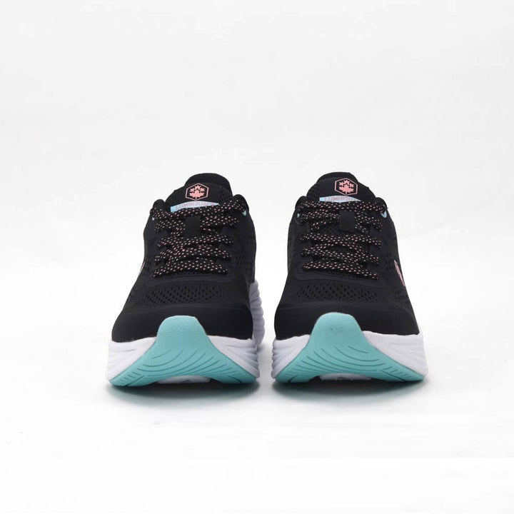 Basket running femme LUMBERJACK Fadet noire - vue de dessus