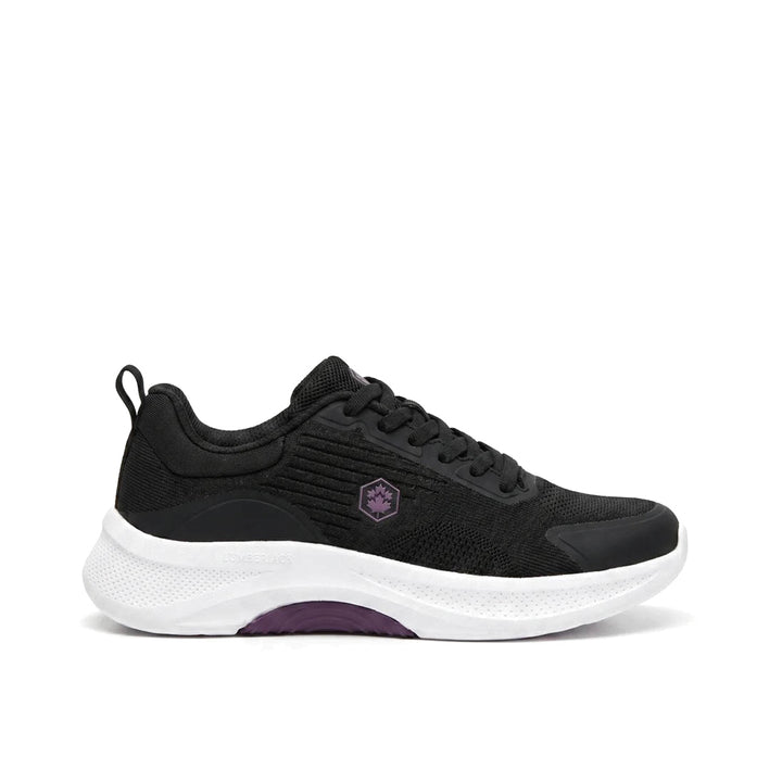 Basket casual femme LUMBERJACK Close noire - vue latérale