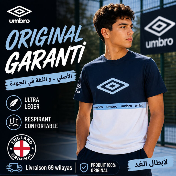UMBRO KIDS T-SHIRT NAVY WHITE 002