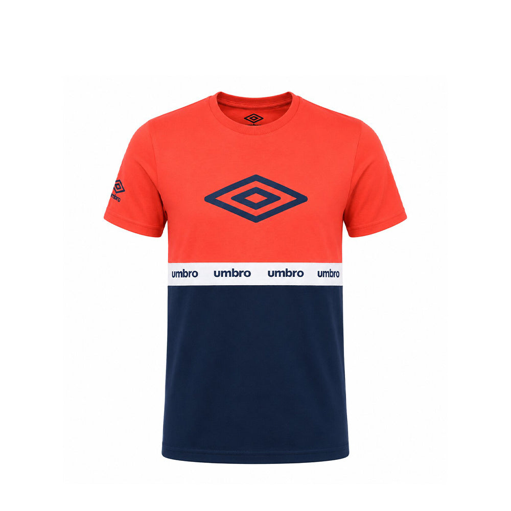 UMBRO KIDS T-SHIRT RED NAVY 005