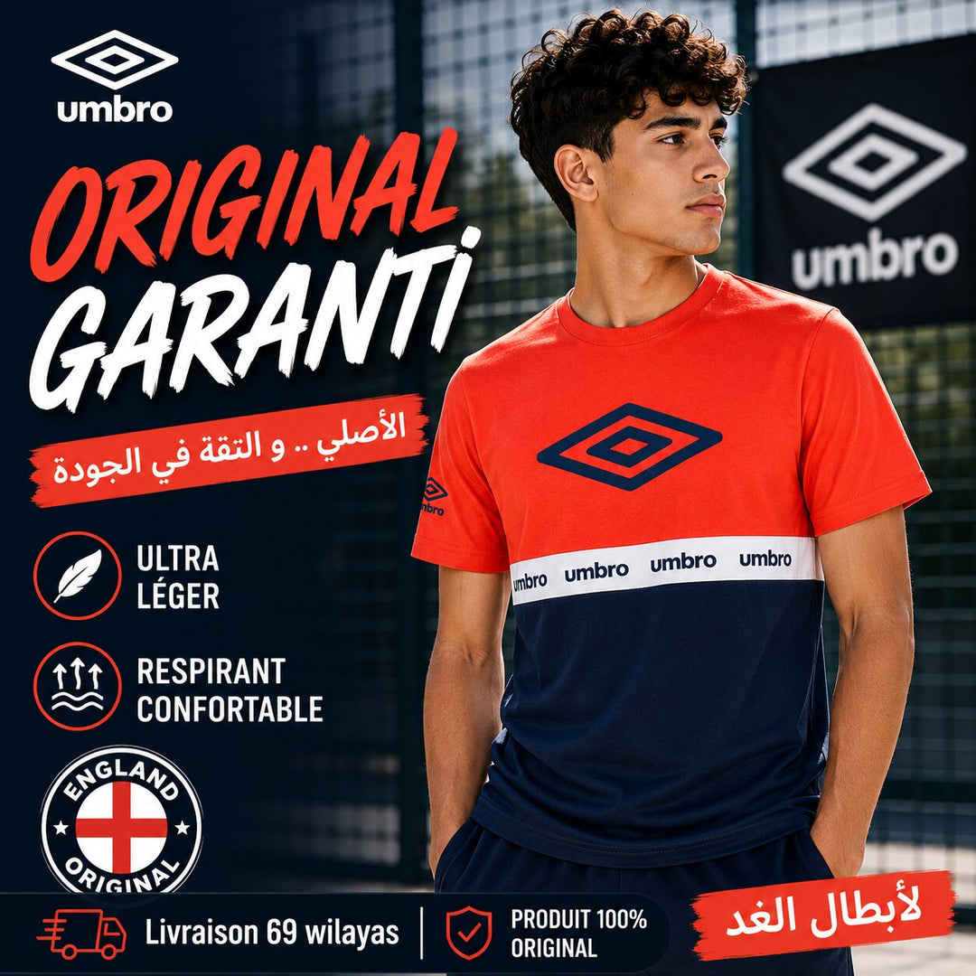 UMBRO KIDS T-SHIRT RED NAVY 005