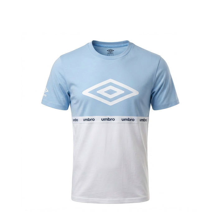 UMBRO KIDS T-SHIRT BLUE WHITE 021