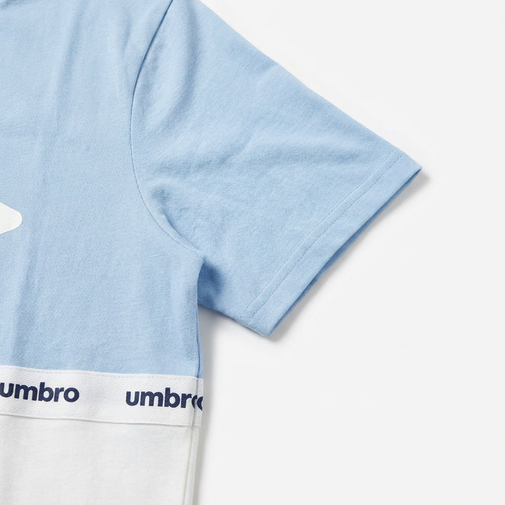 UMBRO KIDS T-SHIRT BLUE WHITE 021