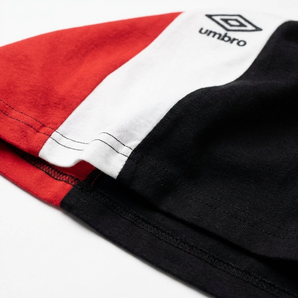 UMBRO KIDS T-SHIRT BLACK RED 001