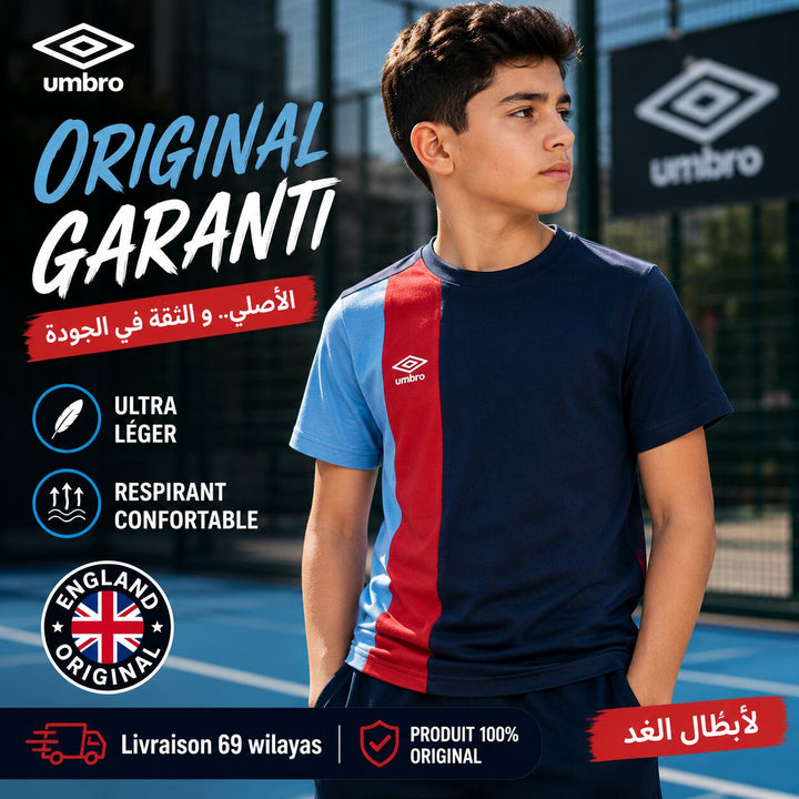 UMBRO KIDS T-SHIRT NAVY RED 002