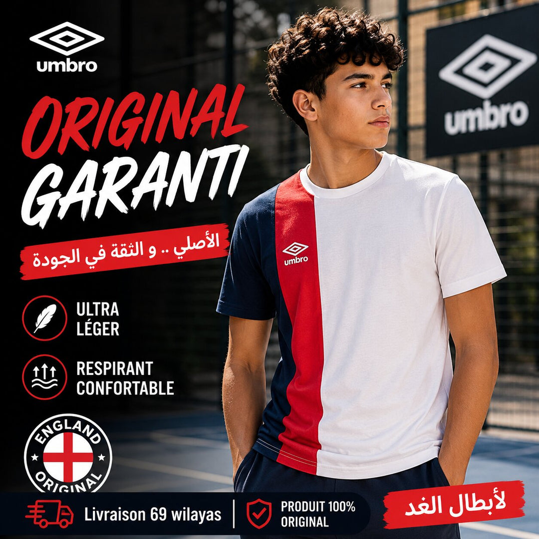 UMBRO KIDS T-SHIRT RED WHITE 005