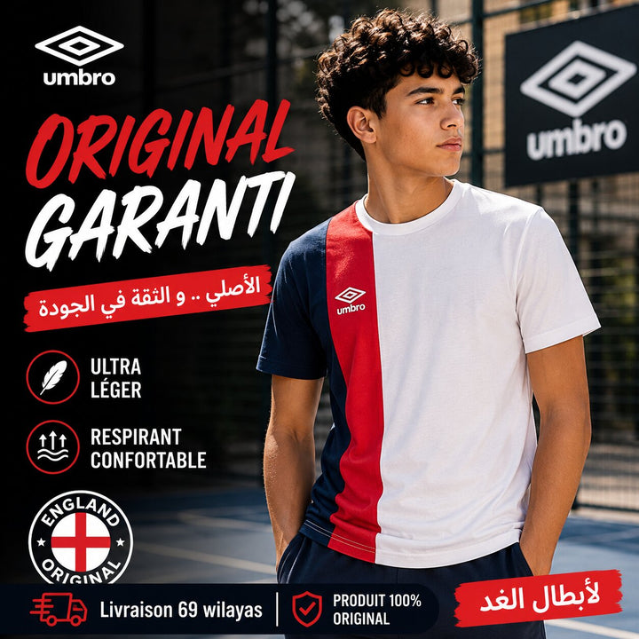 UMBRO KIDS T-SHIRT RED WHITE 005