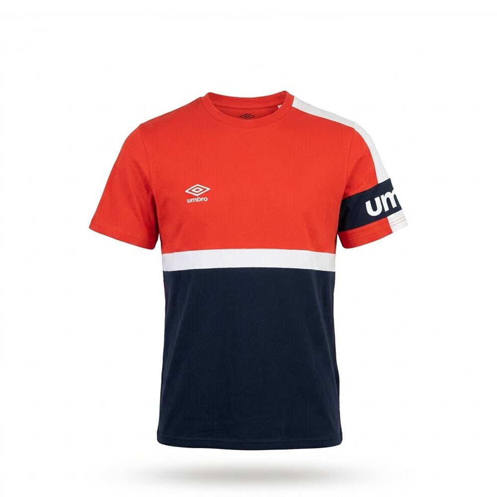 UMBRO KIDS T-SHIRT RED NAVY 002