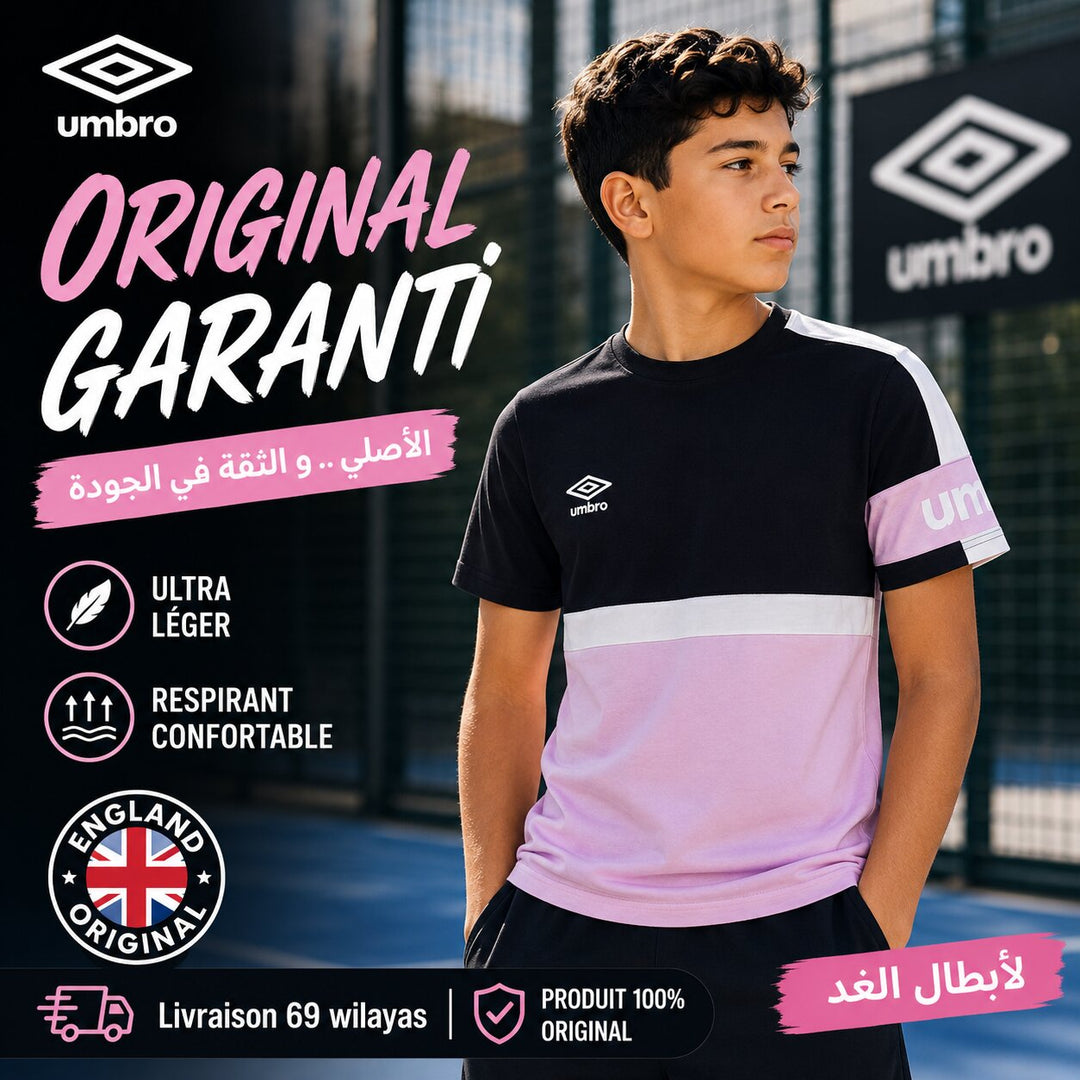 UMBRO KIDS T-SHIRT NAVY PINK 084