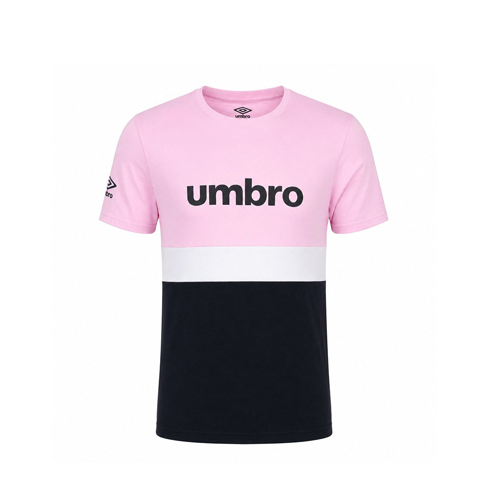 UMBRO KIDS T-SHIRT PINK NAVY 084