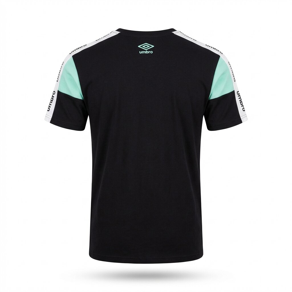 UMBRO KIDS T-SHIRT BLACK GREEN 001