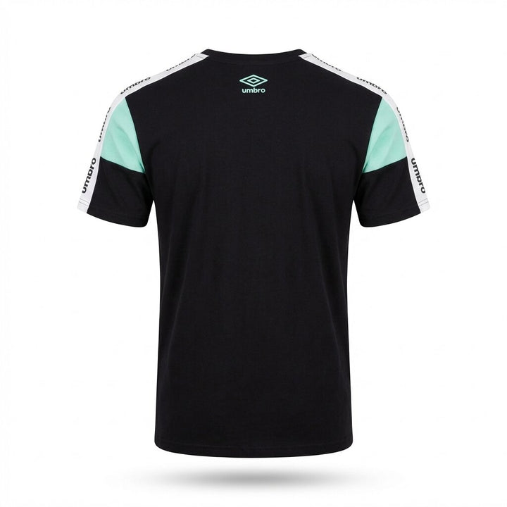 UMBRO KIDS T-SHIRT BLACK GREEN 001